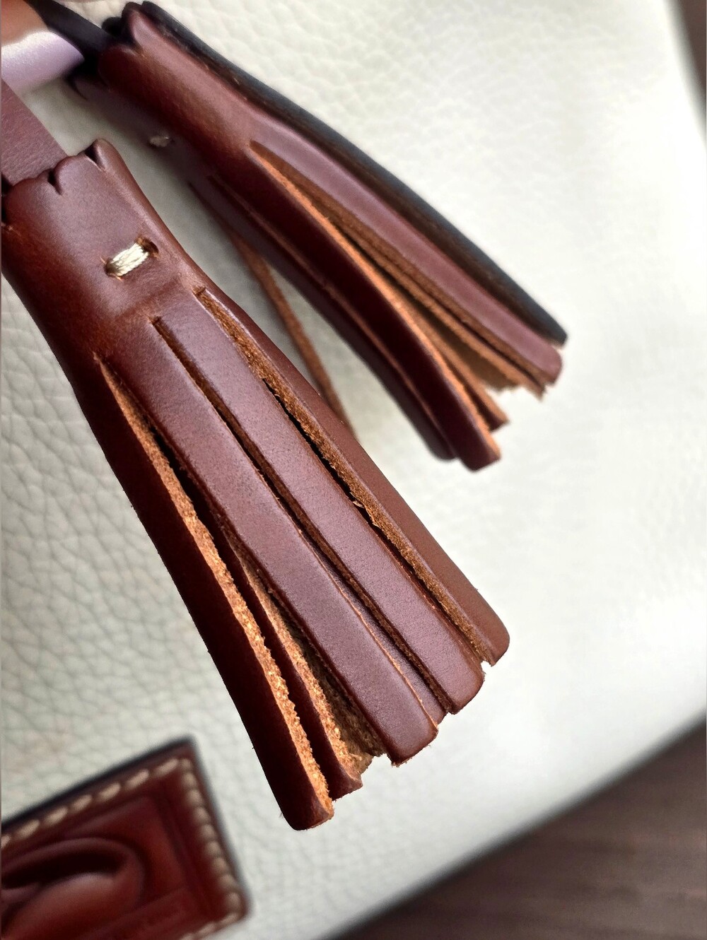 Dooney & Bourke Vintage Pebble Grain Tassel Tote NWOT *Made In Mexico - Picture 15 of 16